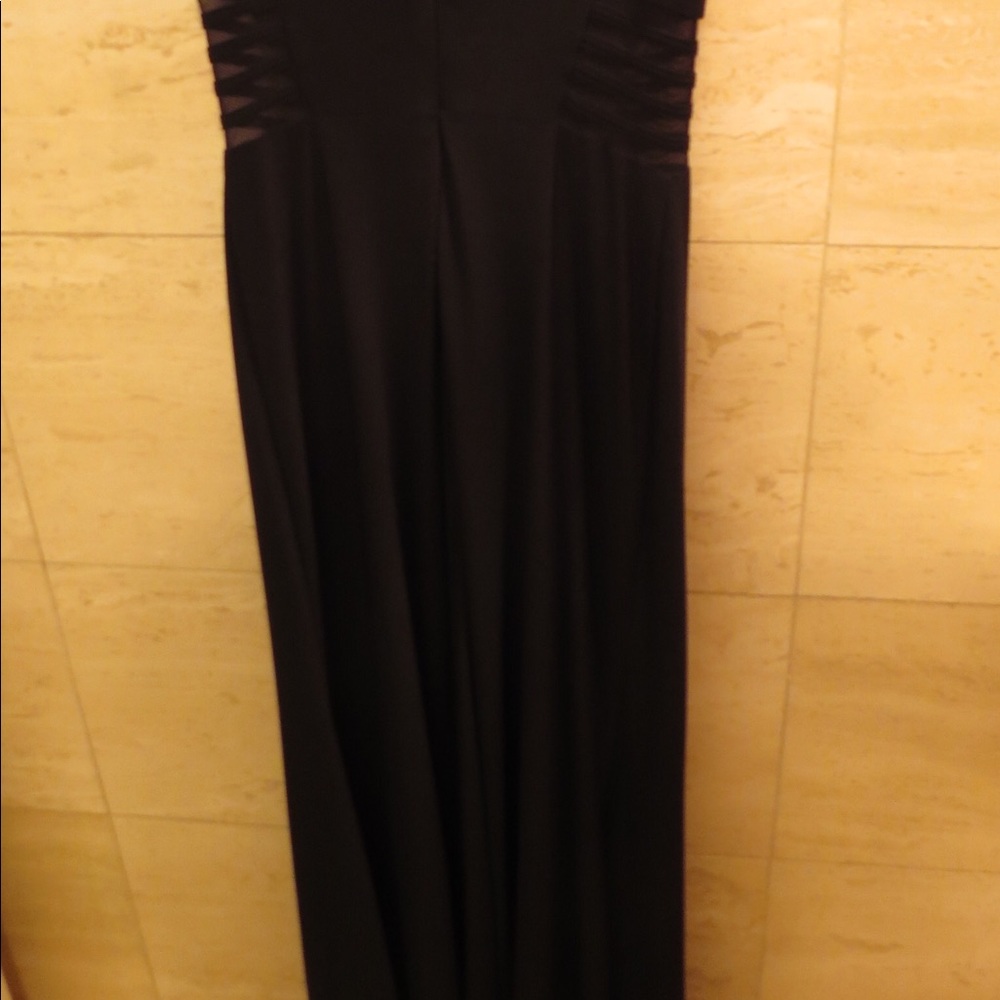 Long black prom dress